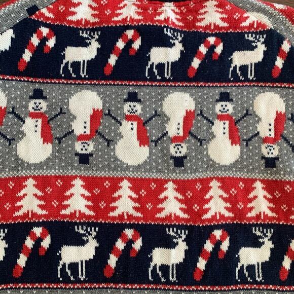 Christmas Snowman Sweater 100% Cotton | ST JOHN’S BAY| Men's M /Women's L - Picture 3 of 5